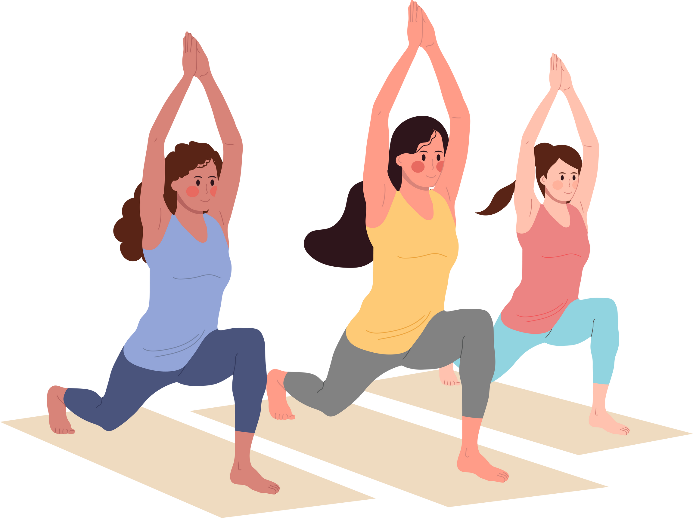 group of people doing yoga